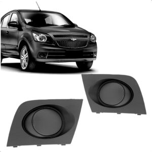 Kit Parachoque Sem Furo Agile 2010 2011 12 A 2015 Com Grades Preto