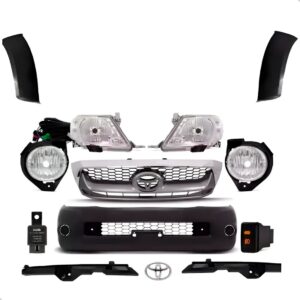 Kit Transformação Frente Hilux 2005/2008 Para 2009 2010 2011 Preto