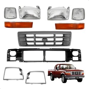 Kit Frente F1000 Farol Grade Painel Aro Lanternas 1996 97 98