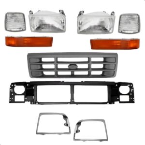 Kit Frente F1000 Farol Grade Painel Aro Lanternas 1996 97 98