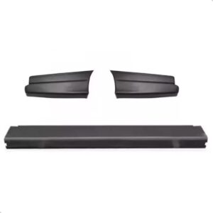 Kit Parachoque Traseiro + Polaina Saveiro 93 94 95/97 Preto Preto