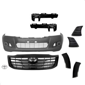 Kit Parachoque Dianteiro Hilux Pickup 2012 2013 2014 2015 Preto