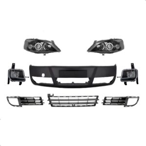 Parachoque Dianteiro + Farois Astra 2003 A 2012 Completo Kit Preto