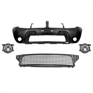 Kit Parachoque Dianteiro Duster 2011 2012 2013 2014 C/ Milha Preto