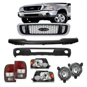 Kit Frente Pickup Ranger 2005 2006 2007 2008 2009 Completo Preto