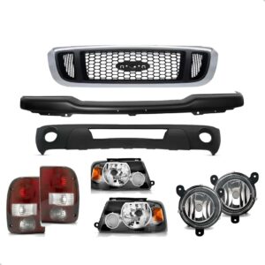 Kit Frente Pickup Ranger 2005 2006 2007 2008 2009 Completo Preto
