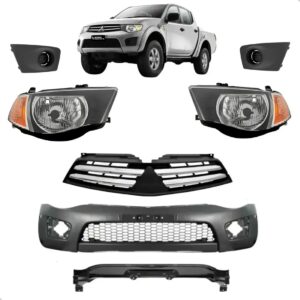 Parachoque Completo L200 Triton 2009 2010 2011 A 2016 Ambar Preto