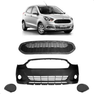 Kit Grades E Parachoque Pra Ford Ka 2015 2016 2017 2018 Preto