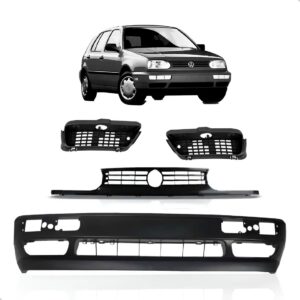 Kit Parachoque Dianteiro Golf Mexicano 1996 1997 1998 Preto
