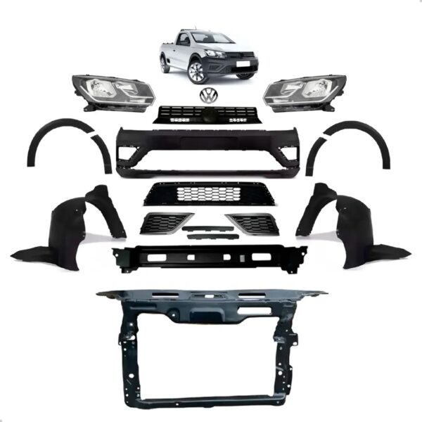 Kit Frente Completa Saveiro G7 Robust 2017 2018 2019 2020 21 Preto