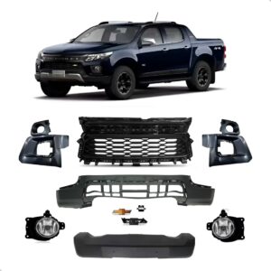 Kit Parachoque Dianteiro Para Chevrolet S10 2021 2022 2023 Preto