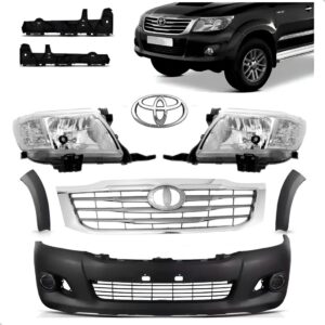 Parachoque Dianteiro Completo Hilux Srv 2012 2013 2014 2015 Preto