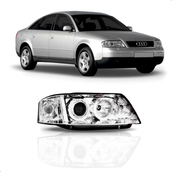Farol Dianteiro Para Audi A6 2001 2002 2003 2004 2005 2006 Direito/passageiro