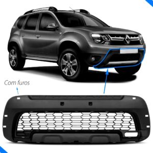 Grade Inferior Oroch 2016 A 2022 Duster 2016 A 2020 Com Furo Preto Fosco