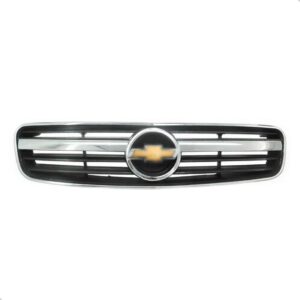 Grade Superior Parachoque Vectra 2006 A 2008 Preto C/emblema Preto Fosco