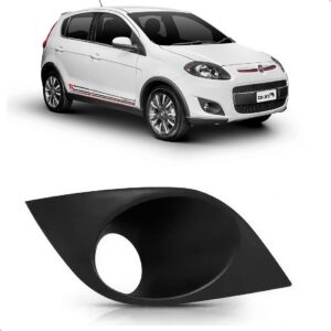 Moldura Grade Milha Palio Attractive 2013 14 A 2018 Com Furo Preto Direito