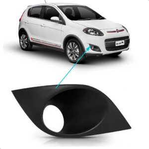 Moldura Grade Milha Palio Attractive 2013 14 A 2018 Com Furo Preto Direito