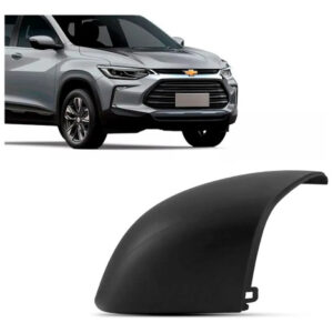 Capa Retrovisor Tracker 2020/25 Sem Furo Ponto Cego Text Preto - Direito