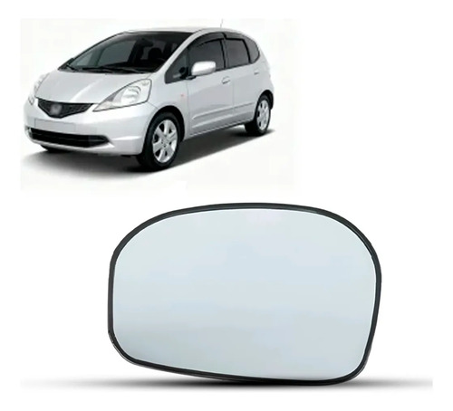 Lente Retrovisor Para Fit 2009 2010 2011 2012 2013 2014 Direito/passageiro