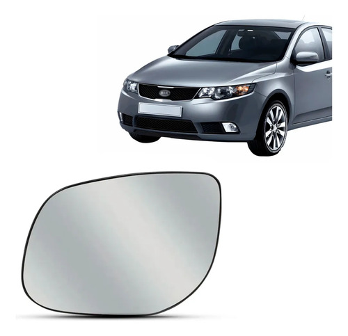 Lente Retrovisor Para Cerato 2009 2010 2011 2012 Esquerdo/motorista