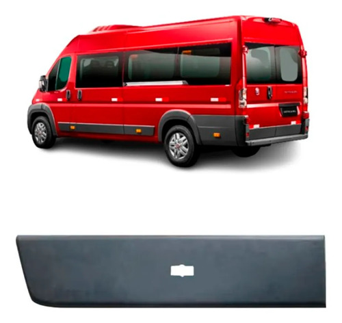 Friso Lateral Porta Traseira Ducato 2018-2027 Com Furo Preto/direito