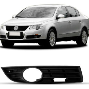 Grade Lateral Milha P/choque Dianteiro Passat 2006/10 C/furo Preto Direito