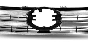 Grade Radiador Hilux Cabine Simples 2016/18 Preto Cromado Prateado