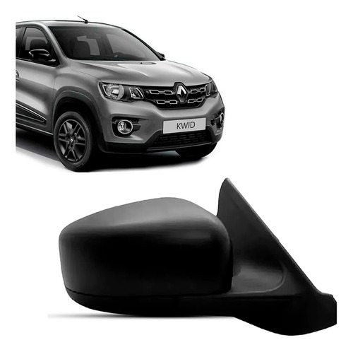Retrovisor Externo Kwid 2017/27 Eletrico Texturizado 3 Fios Direito/motorista