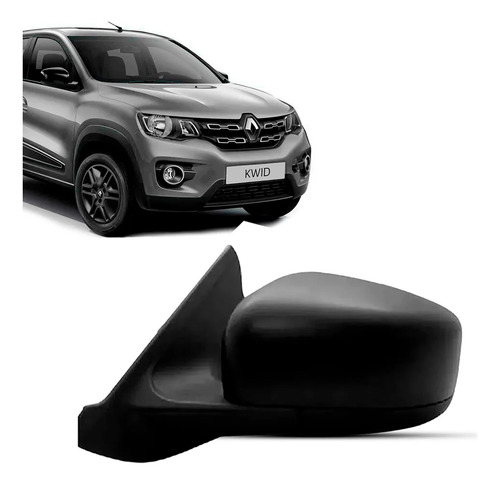 Retrovisor Externo Kwid 2017/27 Eletrico Texturizado 3 Fios Esquerdo/motorista