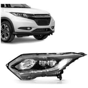 Farol Hrv Touring 2017 2018 Com Motor, Projetor E Led Esquerdo/motorista