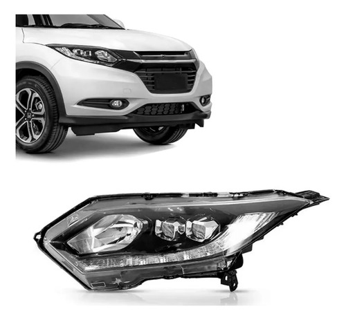 Farol Hrv Touring 2017 2018 Com Motor, Projetor E Led Esquerdo/motorista
