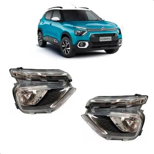 Par Farol Drl Para Citroen C3 2021 2022 2023 A 2027 Sem Led Ambos Lados