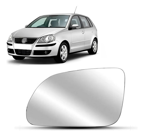 Lente Para Retrovisor Polo 2007 2008 2009 2010 2011 Direito/passageiro