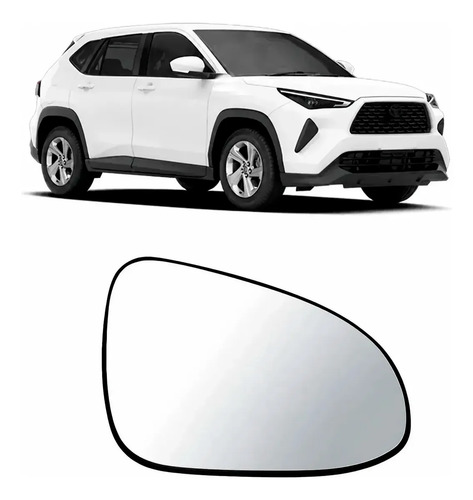 Lente Retrovisor Para Yaris Cross 2025 2026 2027 Direito/passageiro
