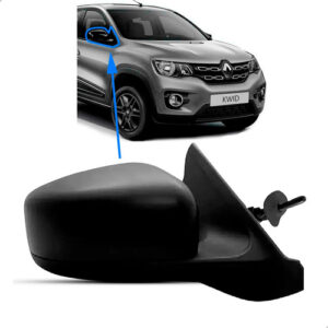 Retrovisor Externo Manual Kwid 2017 A 2027 Preto Texturizado Direito