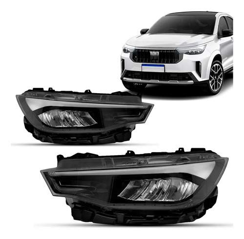 Par De Farol Para Fastback 2022 A 2027 Full Led Ambos Lados