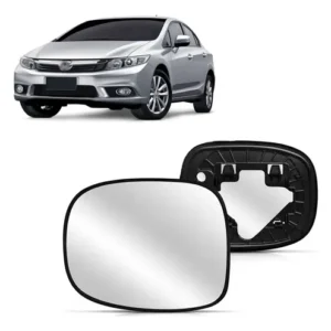 Lente Retrovisor Para Civic 2012 2013 2014 2015 2016 Esquerdo/motorista