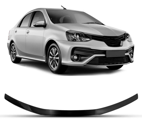 Friso Superior Da Grade Radiador Etios 2017 A 2021 Preto Preto