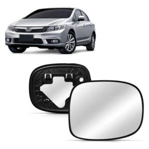 Lente Retrovisor Para Civic 2012 2013 2014 2015 2016 Direito/passageiro