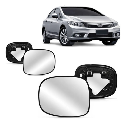 Par De Lente Retrovisor Para Civic 2012 2013 2014 2015 2016