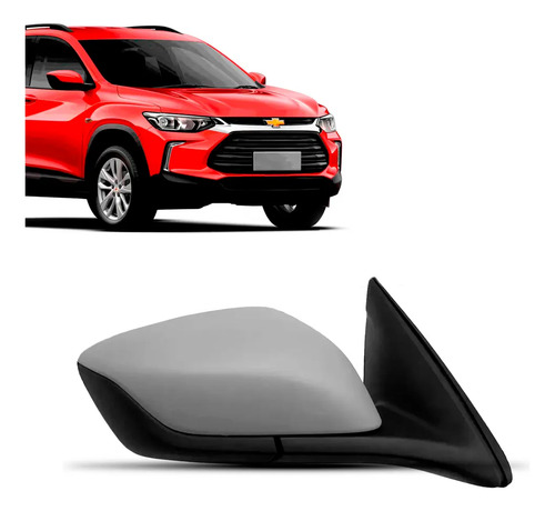 Retrovisor Externo Tracker 2020/25 Eletrico Capa Text 3 Fios Direito/passageiro