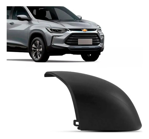 Capa Retrovisor Tracker 2020/25 Sem Furo Ponto Cego Text Preto - Esquerdo