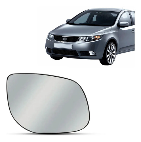 Lente Retrovisor Para Cerato 2009 2010 2011 2012 Direito/passageiro