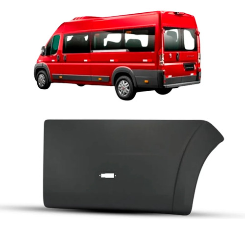 Friso Lateral Traseiro Ducato 2018 A 2027 Com Furo Lampada Preto/direito