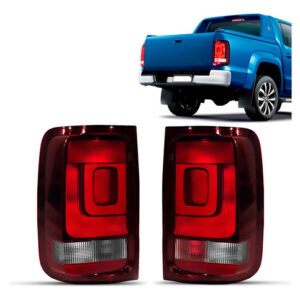 Par Lanterna Traseira Amarok 2020 A 2024 Fume Com Soquete Ambos Lados Vermelho