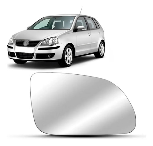 Lente Para Retrovisor Polo 2007 2008 2009 2010 2011 Esquerdo/motorista