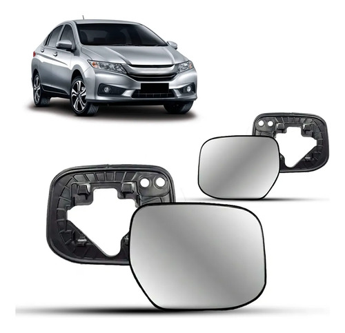 Par De Lente Retrovisor City E Fit 2015-2022; Wr-v 2017-2022