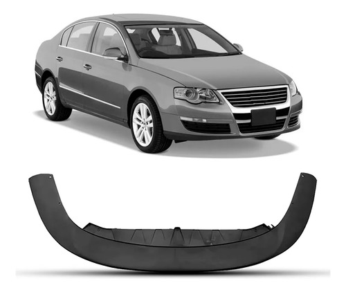 Spoiler Dianteiro Para Passat 2006 A 2010 Preto