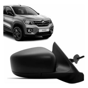 Retrovisor Externo Manual Kwid 2017 A 2027 Preto Texturizado Direito