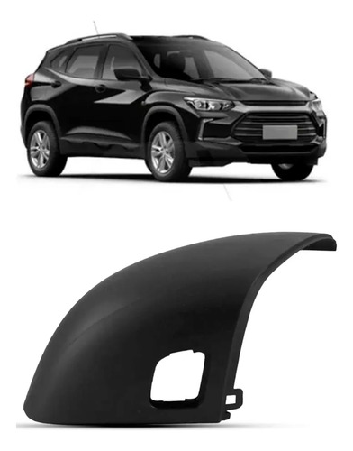 Capa Para Retrovisor Tracker 2020 A 2025 Com Furo Ponto Cego Preto - Direito